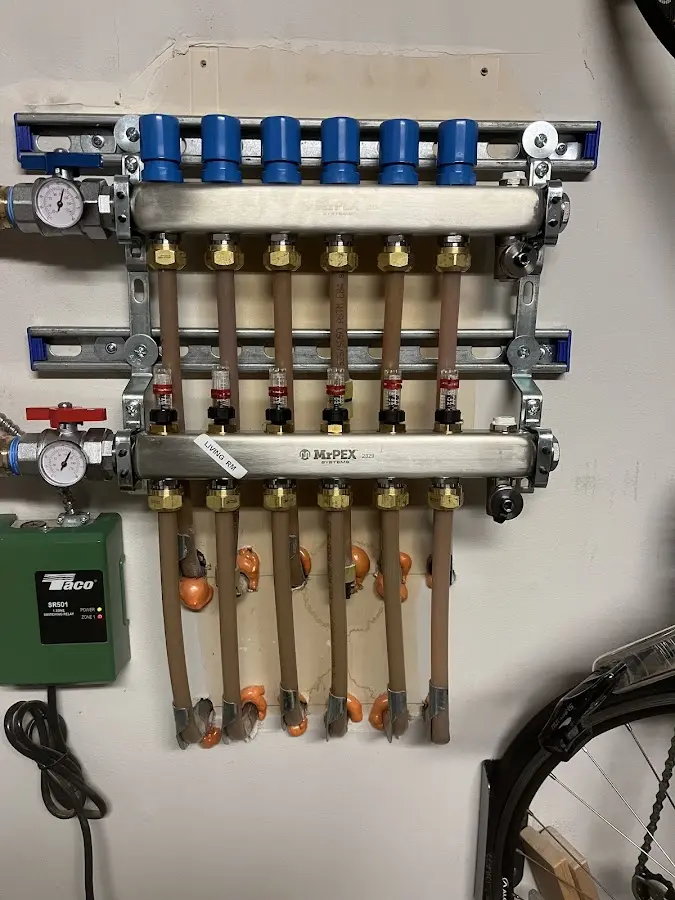 Plumber performing Leak Detection at a residential property in Wintersville